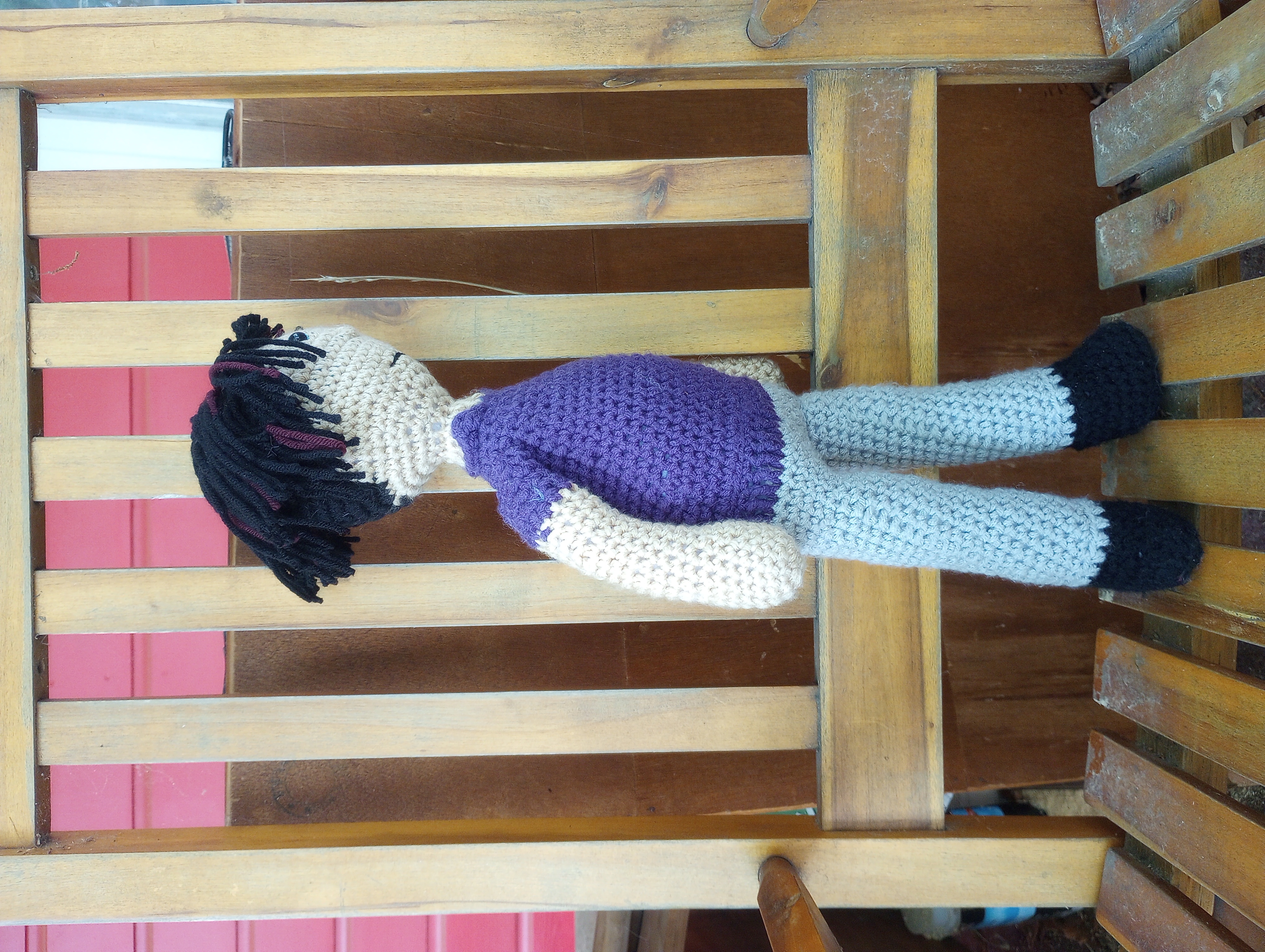 The same doll, seen from the side